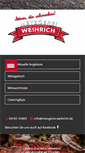 Mobile Screenshot of metzgerei-weihrich.de